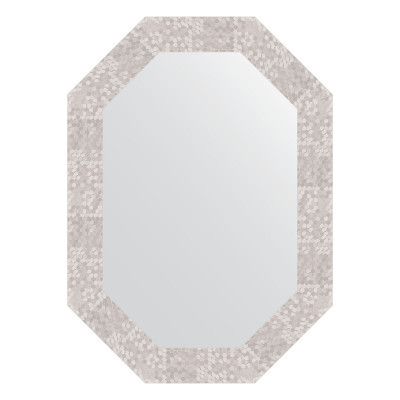 Зеркало в багетной раме - соты алюминий 52х72см Evoform Octagon BY 7097