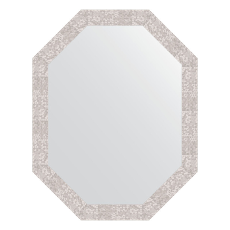 Зеркало в багетной раме - соты алюминий 72х92см Evoform Octagon BY 7100