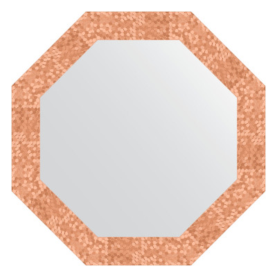 Зеркало в багетной раме - соты медь 63х63см Evoform Octagon BY 3743