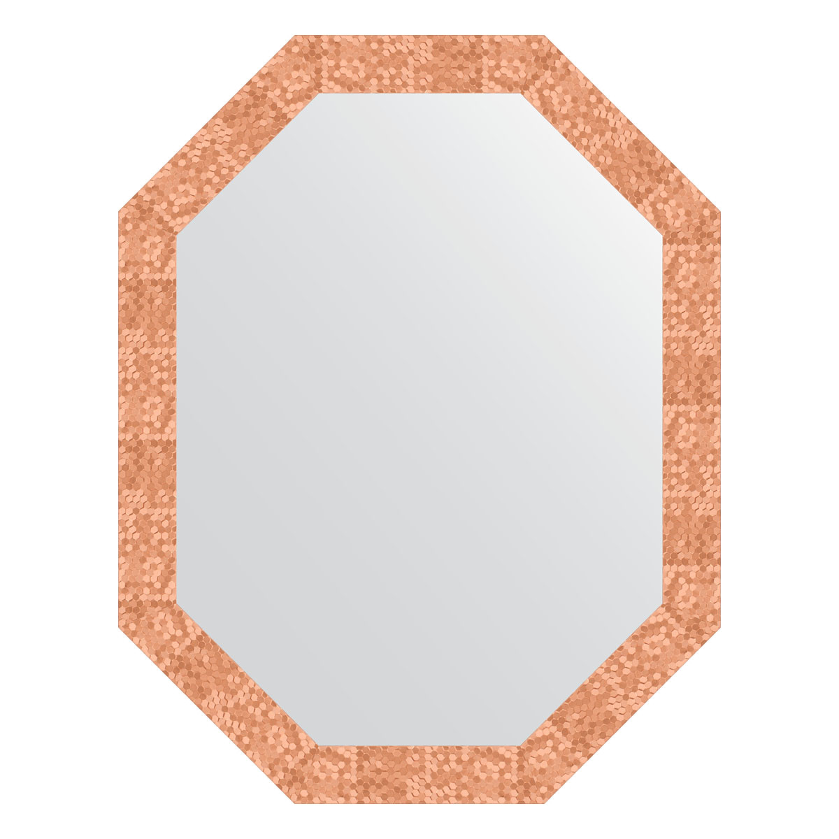 Зеркало в багетной раме - соты медь 72х92см Evoform Octagon BY 7096