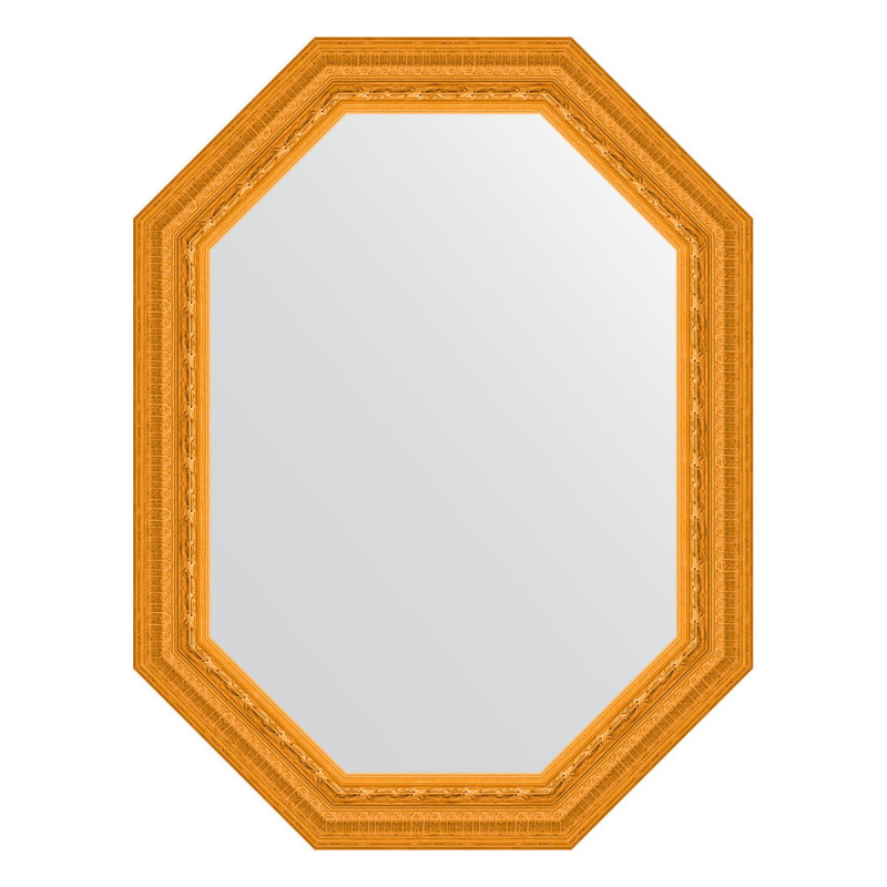 Зеркало в багетной раме - сусальное золото 64х84см Evoform Octagon BY 7135