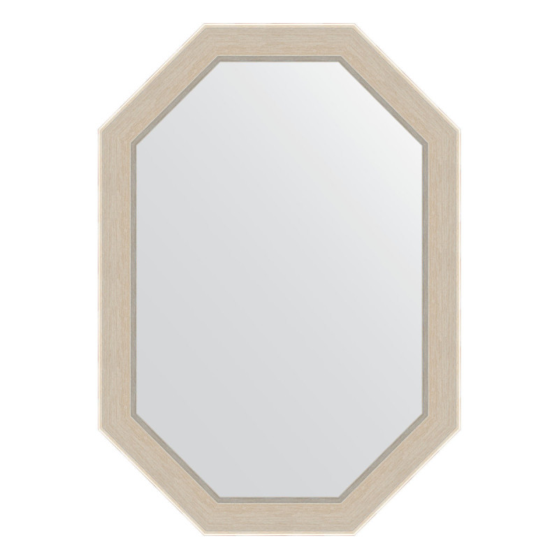 Зеркало в багетной раме - травленое серебро 49х69см Evoform Octagon BY 7281