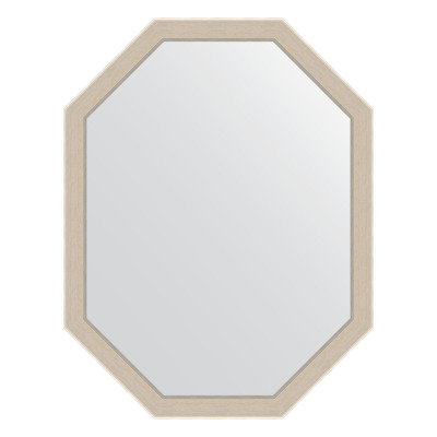 Зеркало в багетной раме - травленое серебро 69х89см Evoform Octagon BY 7284