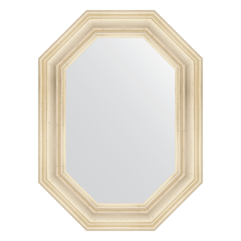 Зеркало в багетной раме - травленое серебро 59х79см Evoform Octagon BY 7209