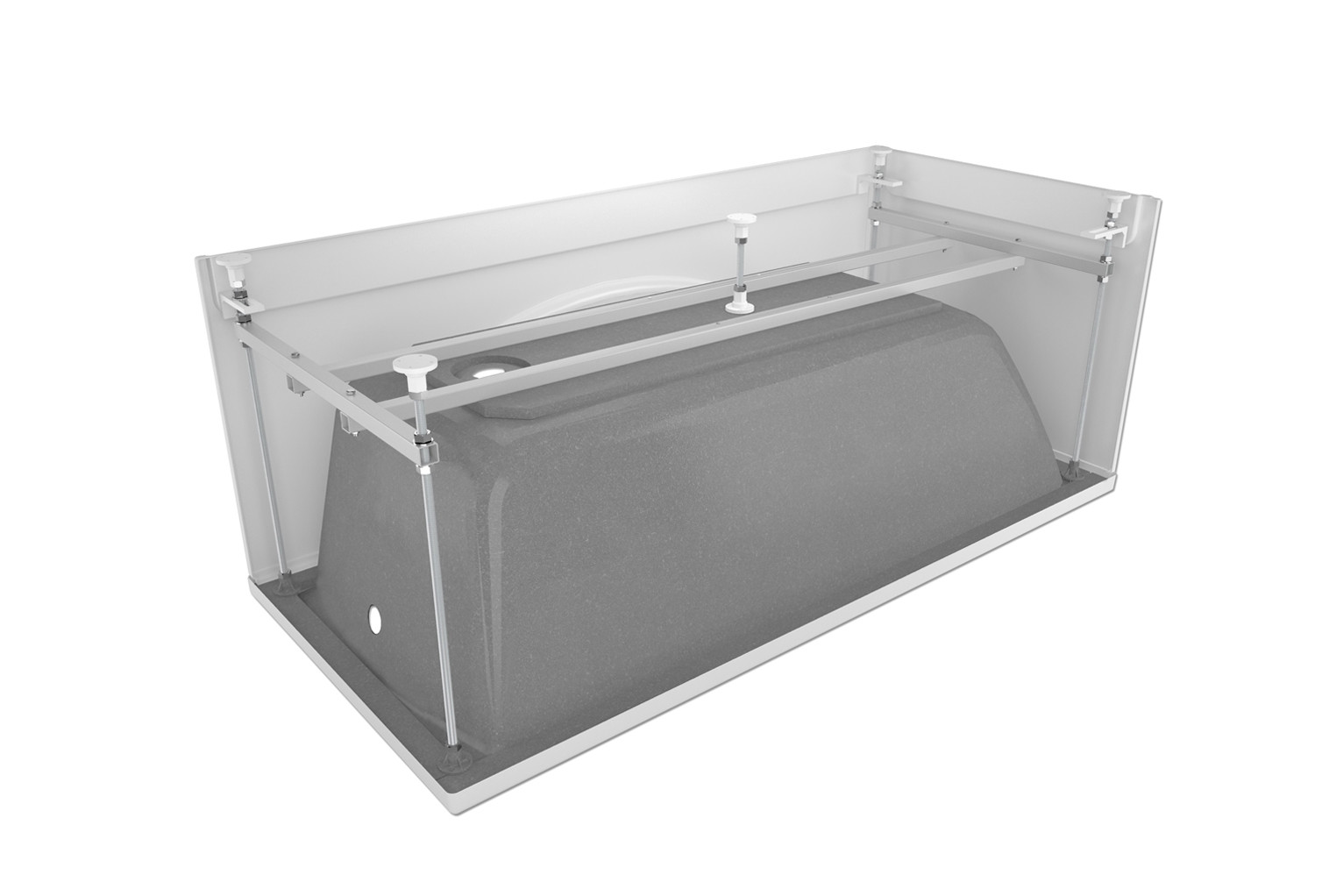 Металлический каркас для ванн 160x70см Метакам Light, Standart, Comfort