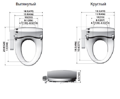 Электронная крышка-биде Daewon DIB-C520