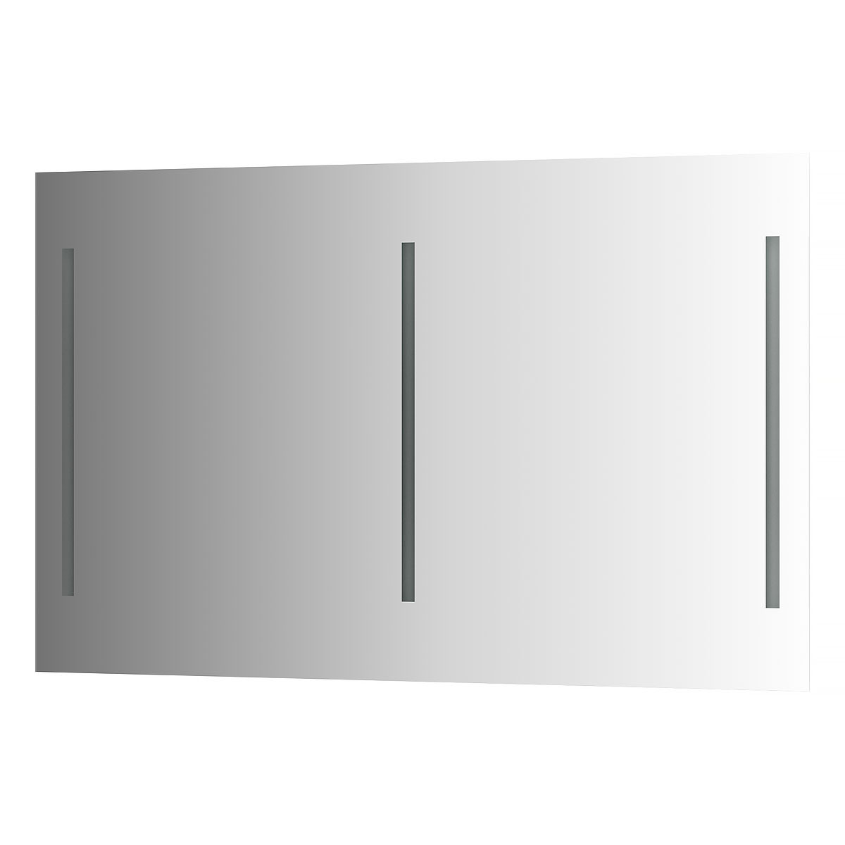 Зеркало с тремя встроенными LED светильниками 60W 120х75см Evoform Ledline BY 2121