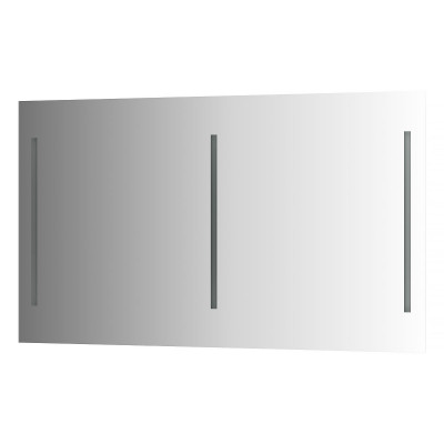 Зеркало с тремя встроенными LED светильниками 60W 130х75см Evoform Ledline BY 2022