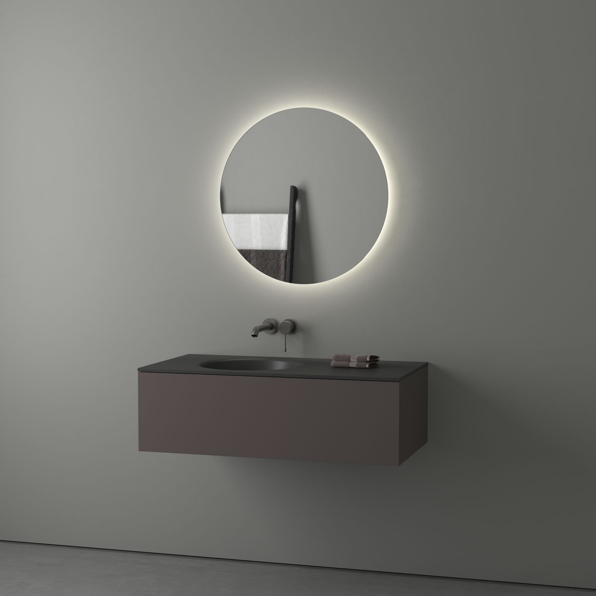 Зеркало с LED подсветкой 18W 70х70см Evoform Ledshine BY 2544