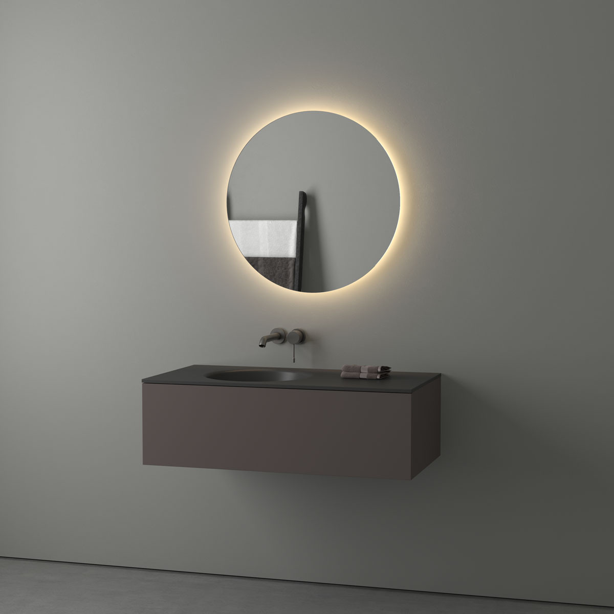 Зеркало с LED подсветкой 18W 70х70см Evoform Ledshine BY 2554