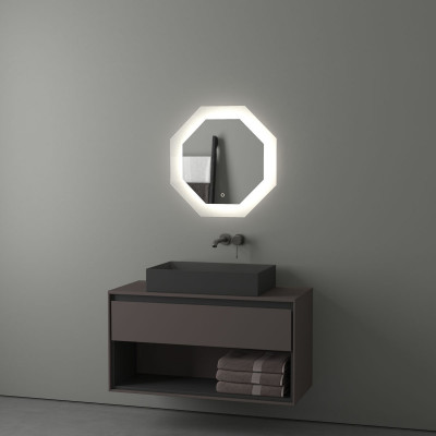 Зеркало с LED подсветкой 19W 60х60см Evoform Ledshine BY 2603