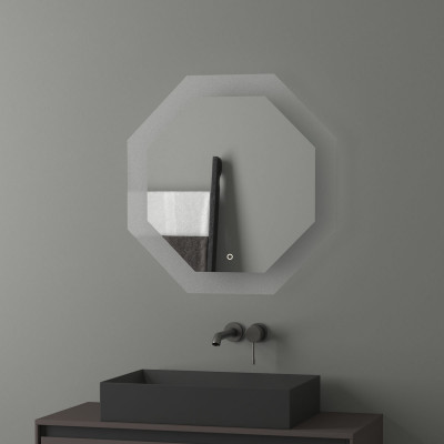 Зеркало с LED подсветкой 22,5W 70х70см Evoform Ledshine BY 2604