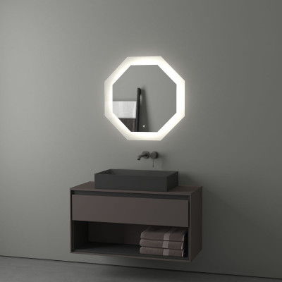 Зеркало с LED подсветкой 22,5W 70х70см Evoform Ledshine BY 2604