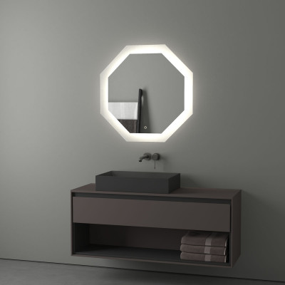 Зеркало с LED подсветкой 25,5W 80х80см Evoform Ledshine BY 2605