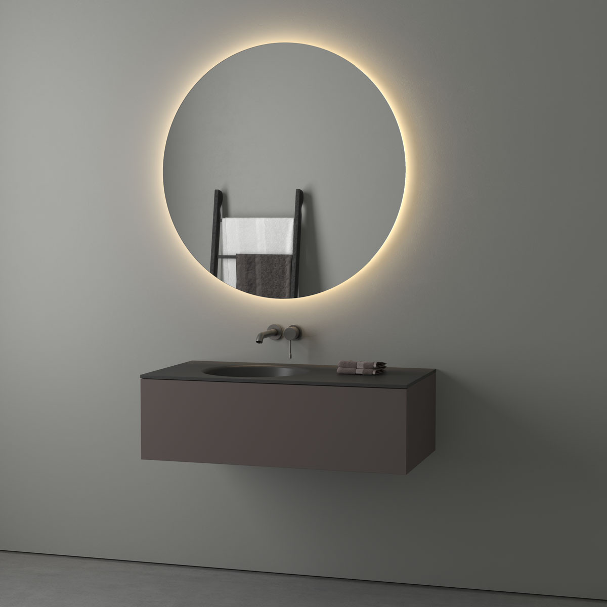 Зеркало с LED подсветкой 27W 100х100см Evoform Ledshine BY 2557