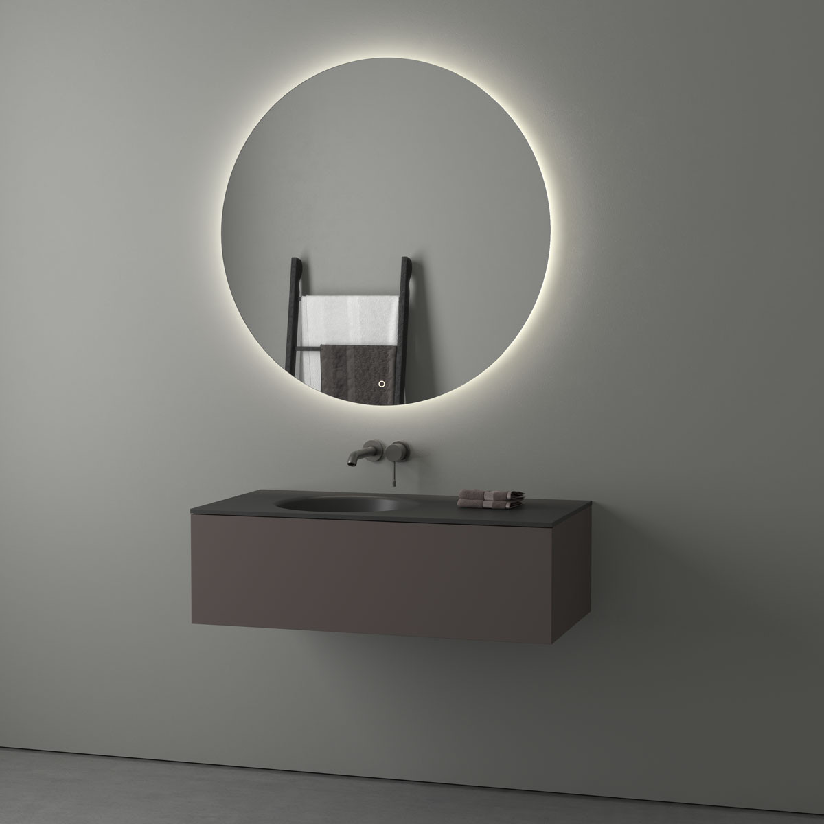 Зеркало с LED подсветкой 27W 100х100см Evoform Ledshine BY 2647