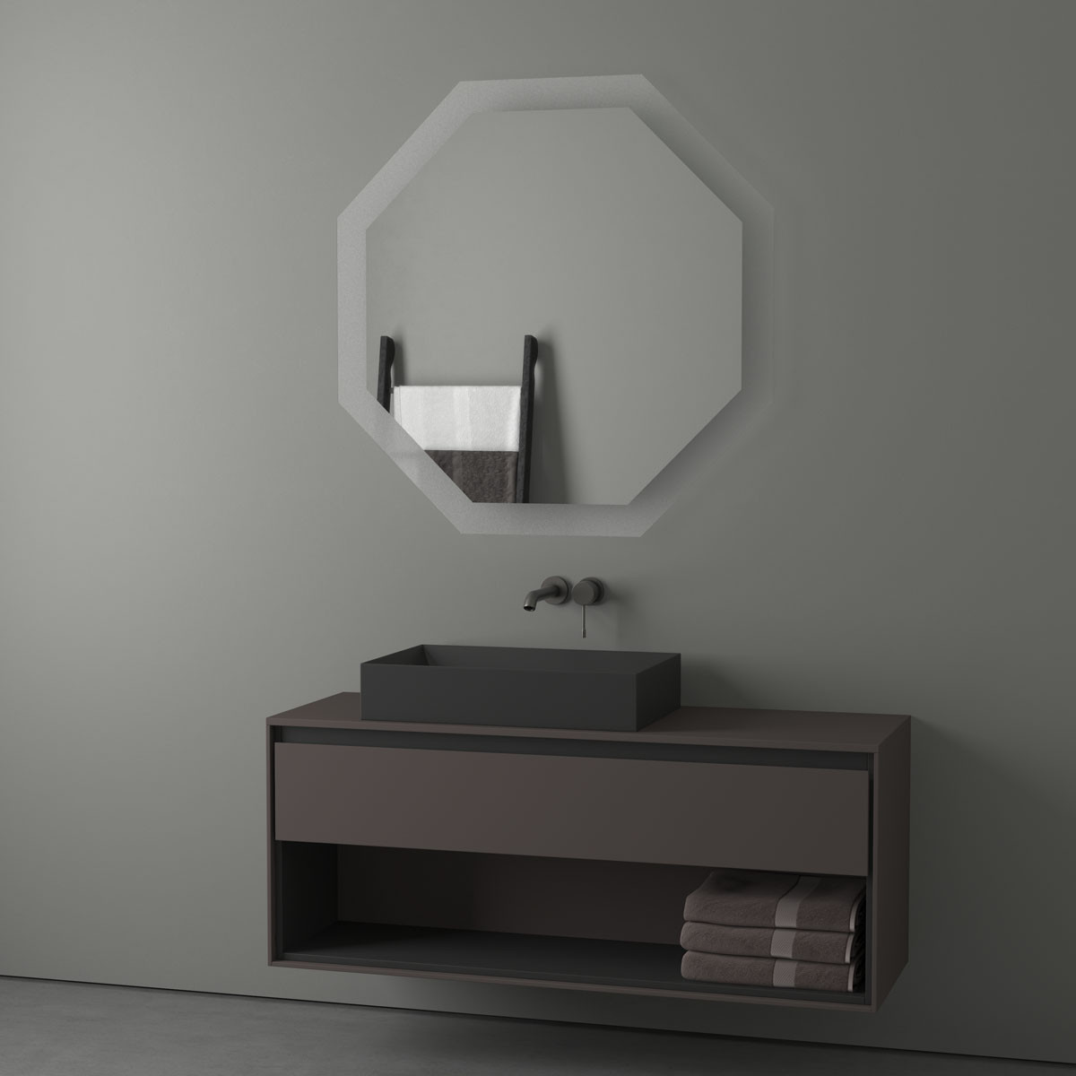 Зеркало с LED подсветкой 32W 100х100см Evoform Ledshine BY 2507