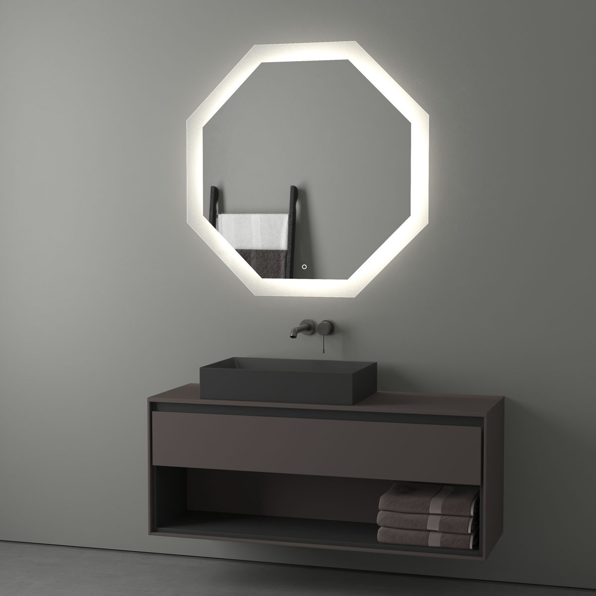 Зеркало с LED подсветкой 32W 100х100см Evoform Ledshine BY 2607