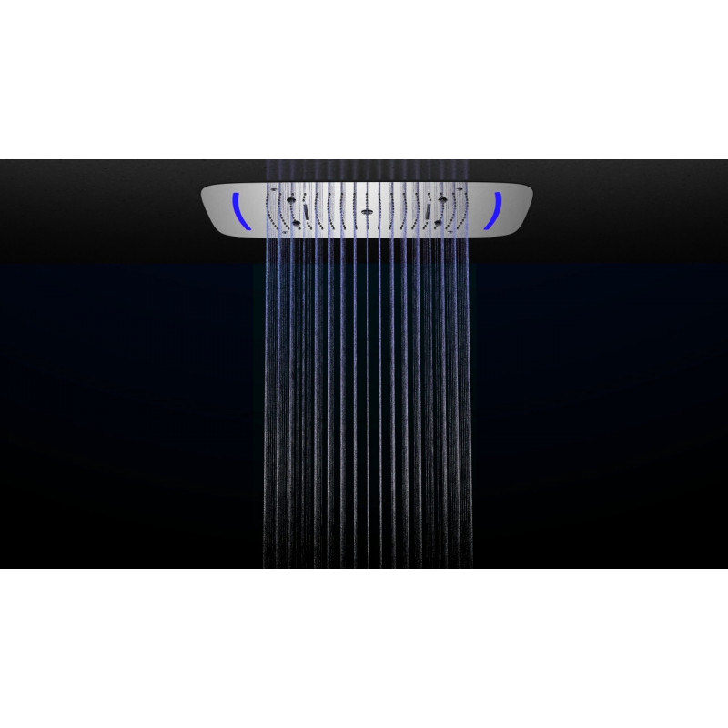 Душевая система встроенная с термостатом Timo Saona SX-2319/03SM с LED подсветкой, Черный