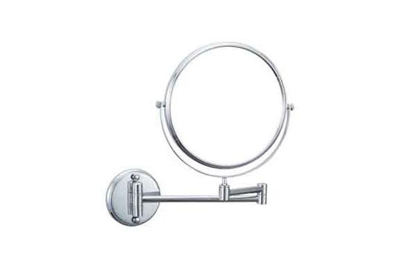 Зеркало для ванной Nofer BRASS двустороннее 08009.2.В с 3-х кратным увеличением, глянцевый хром
