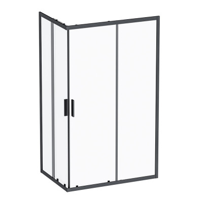 Душевой уголок черный 120x80см Am.pm Gem W93G-404-120280-BT