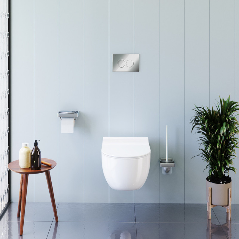 Унитаз подвесной безободковый с сиденьем микролифт Damixa Scandinavian Pure DX36C1701SC