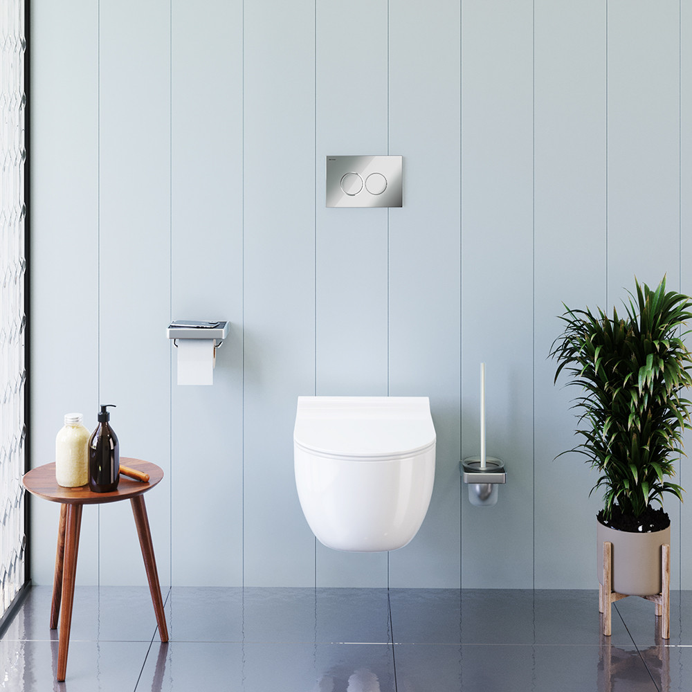 Унитаз подвесной безободковый с сиденьем микролифт Damixa Scandinavian Pure DX36C1701SC