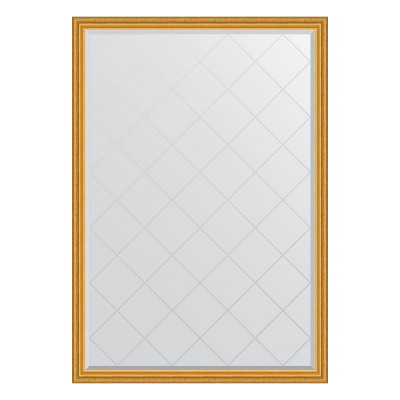 Зеркало в багетной раме с гравировкой - состаренное золото 128х183см Evoform Exclusive-G BY 4474