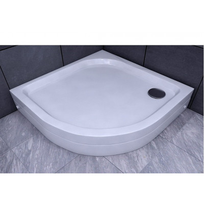 Душевой поддон акриловый 90x90x15 Aquatek 1/4 R50 с фронтальным экраном, DPA-0000004