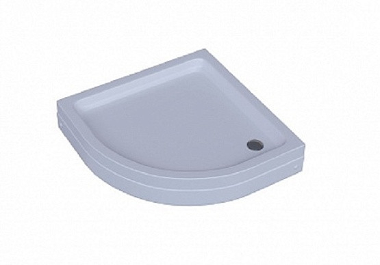 Душевой поддон акриловый 90x90x15 Aquatek 1/4 R50 с фронтальным экраном, DPA-0000004