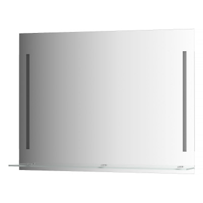 Зеркало с полкой и подсветкой - 100х75см Evoform Ledline-S BY 2166