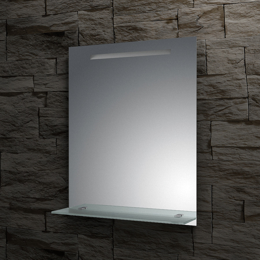 Зеркало с полочкой и подсветкой - 40х75см Evoform Ledline-S BY 2151