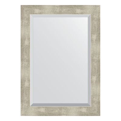 Зеркало с фацетом в багетной раме - алюминий 71х101см Evoform Exclusive BY 1199