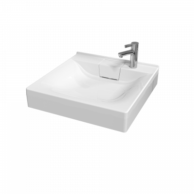 Раковина 600x600 над стиральной машиной Marka One Laundry белая У71489