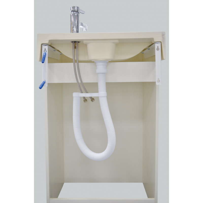 Раковина 600x600 над стиральной машиной Marka One Laundry белая У71489