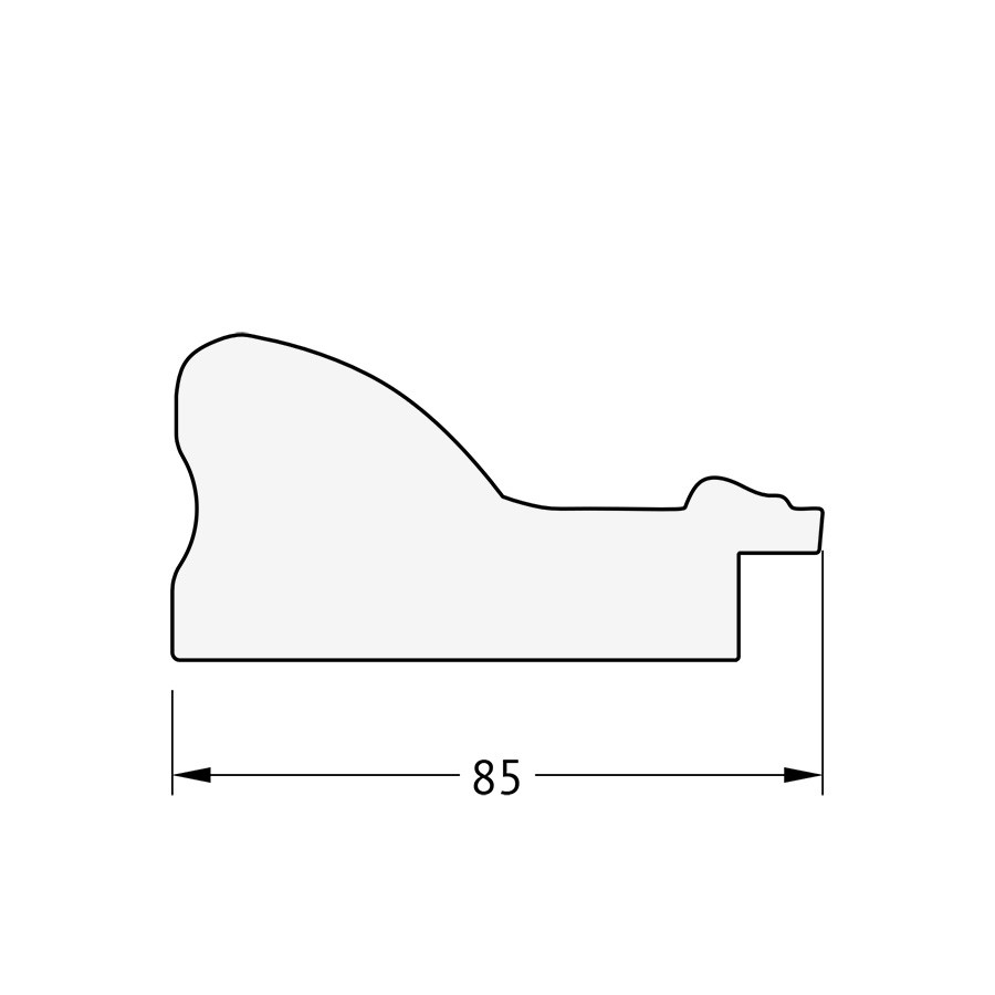 Зеркало с фацетом в багетной раме - виньетка бронзовая 65х155см Evoform Exclusive BY 1290