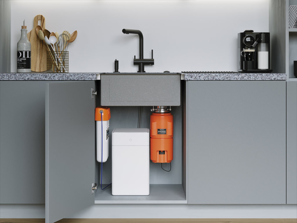 Измельчитель пищевых отходов Nagare Slim 1250 AZ бирюзовый OMOIKIRI