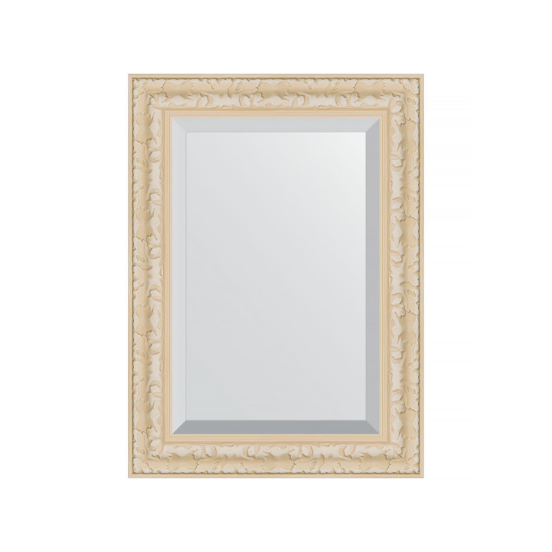 Зеркало с фацетом в багетной раме - старый гипс 55х75см Evoform Exclusive BY 1222