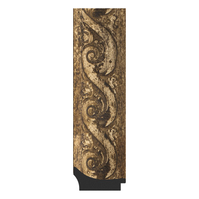 Зеркало с фацетом в багетной раме - фреска 66х156см Evoform Exclusive BY 1289
