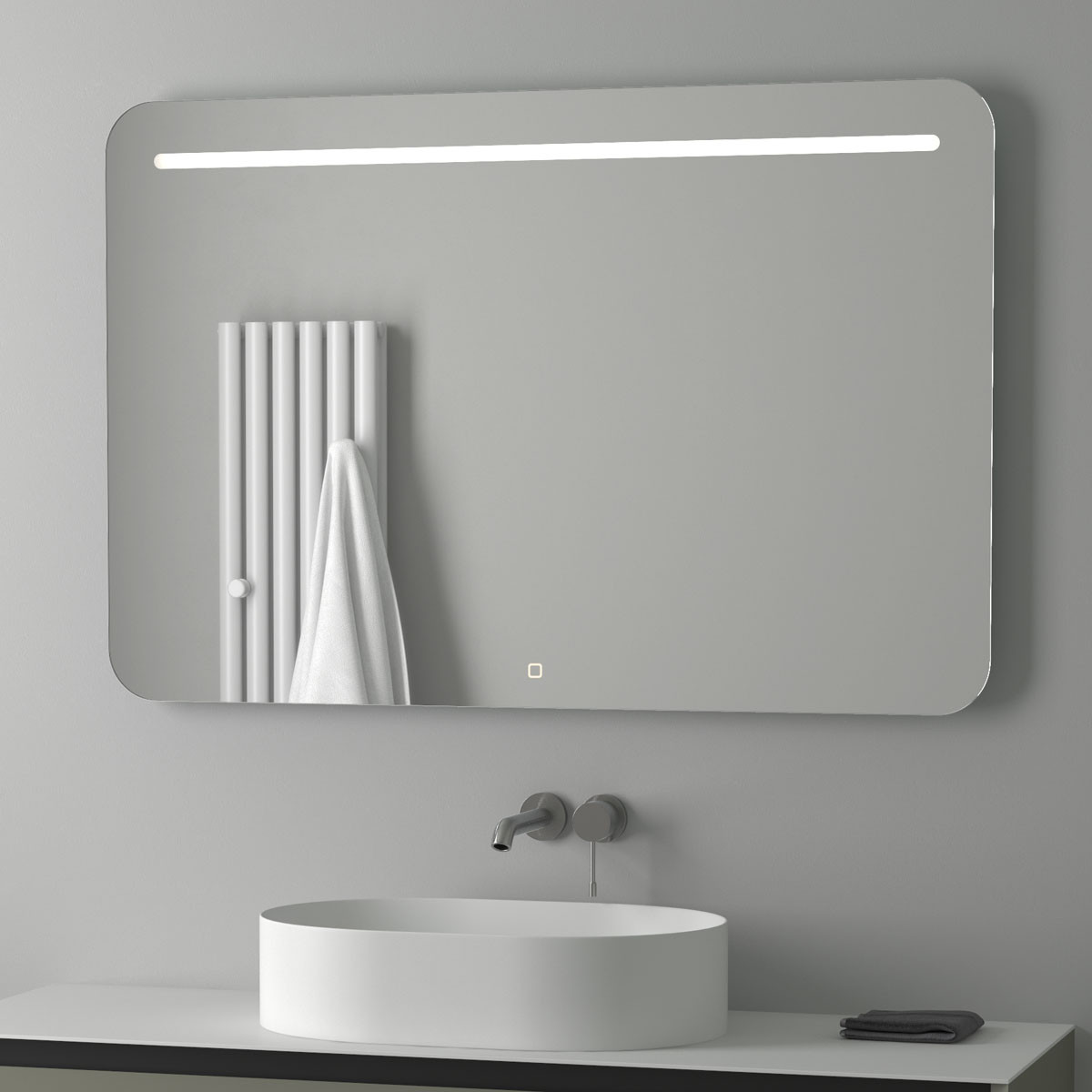 Зеркало с подсветкой и сенсором - 120х80см Evoform Ledline BY 2448