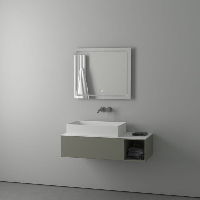 Зеркало с подсветкой и сенсором - 70х60см Evoform Ledline BY 2434