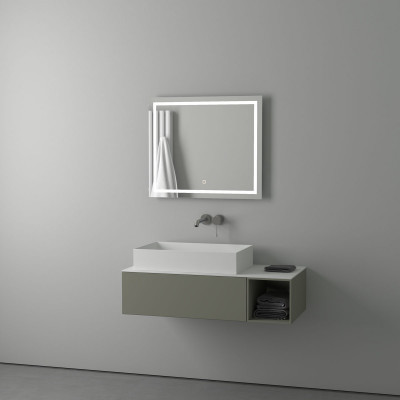 Зеркало с подсветкой и сенсором - 70х60см Evoform Ledline BY 2434