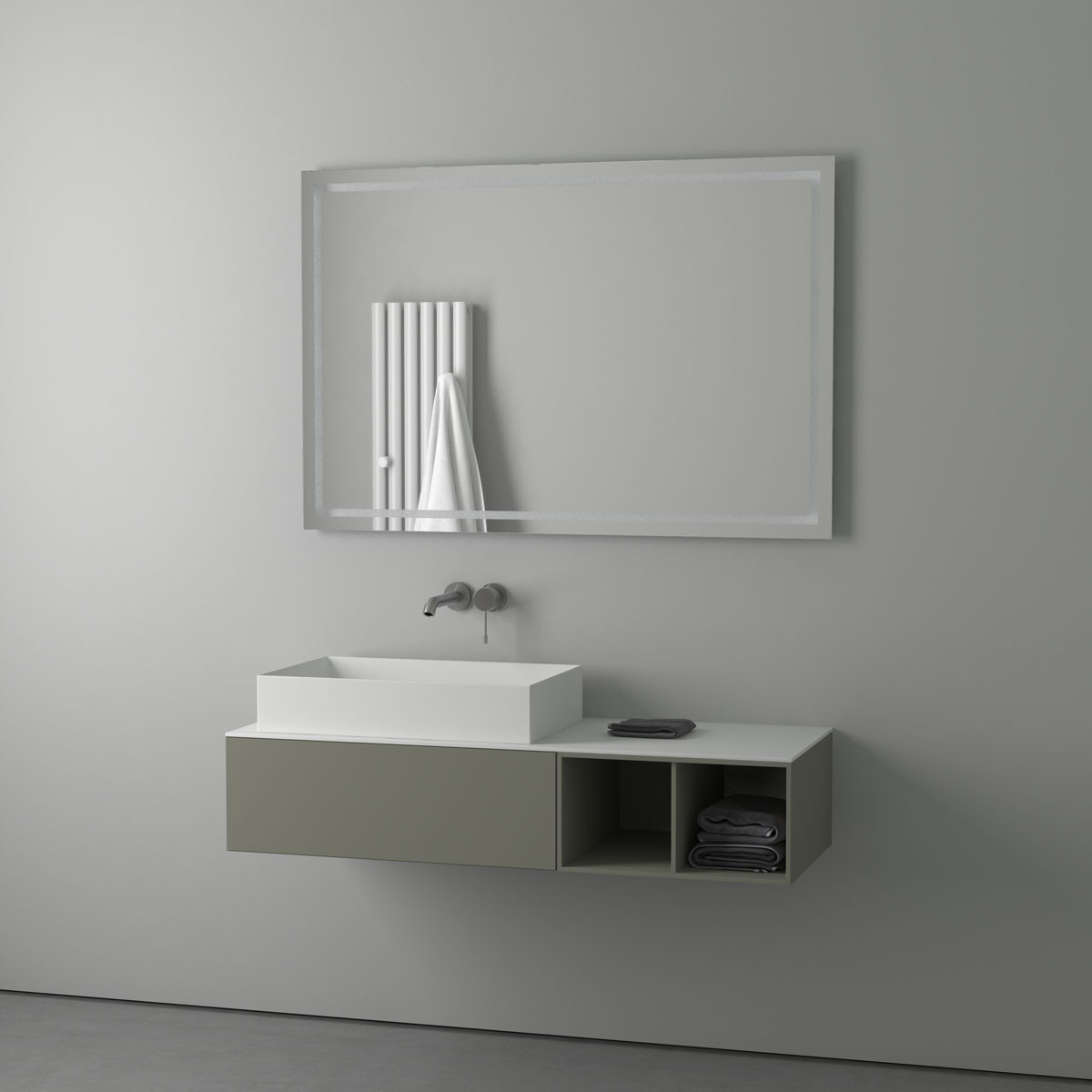 Зеркало с подсветкой - 120х80см Evoform Ledline BY 2138