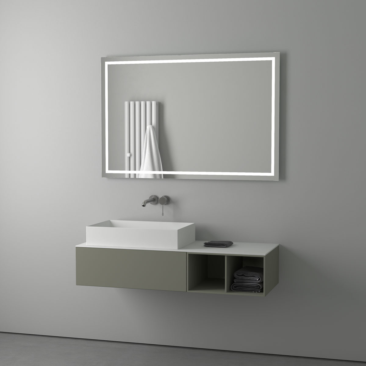 Зеркало с подсветкой - 120х80см Evoform Ledline BY 2138
