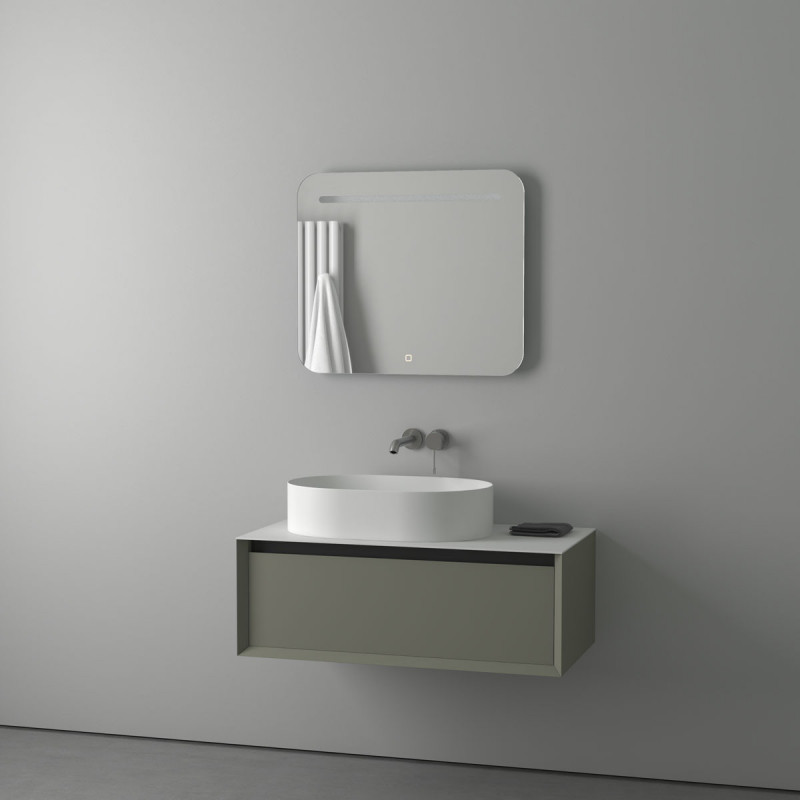 Зеркало с подсветкой и сенсором - 70х60см Evoform Ledline BY 2444