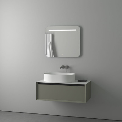 Зеркало с подсветкой и сенсором - 70х60см Evoform Ledline BY 2444