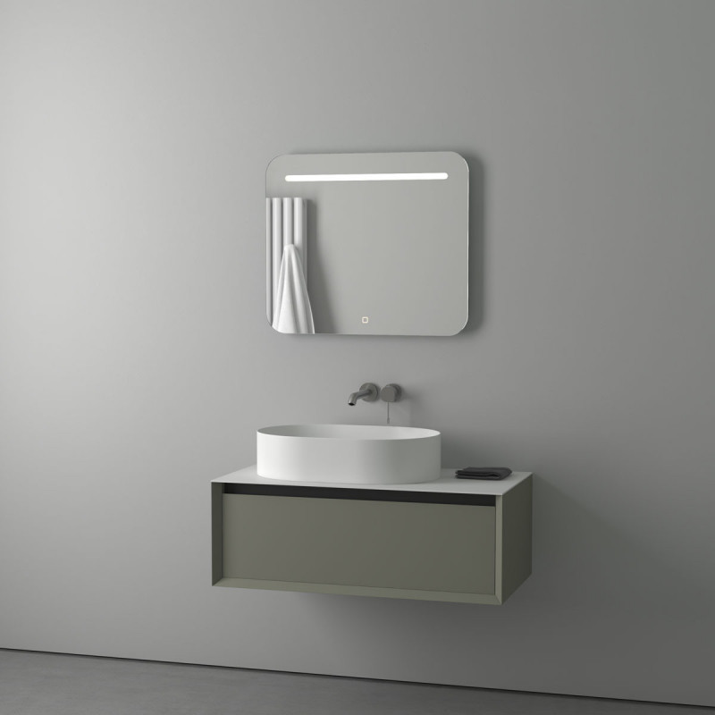 Зеркало с подсветкой и сенсором - 70х60см Evoform Ledline BY 2444