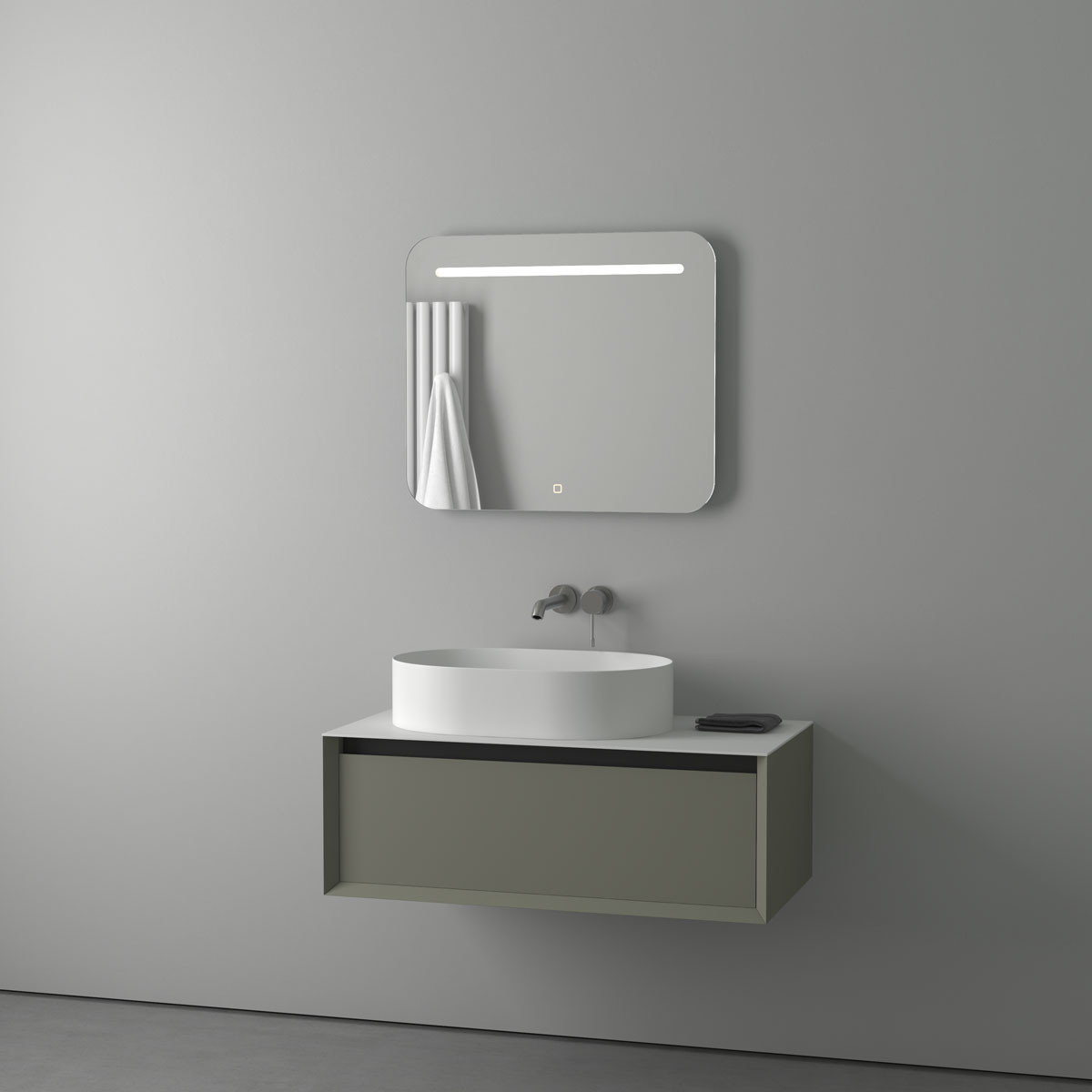 Зеркало с подсветкой и сенсором - 70х60см Evoform Ledline BY 2444