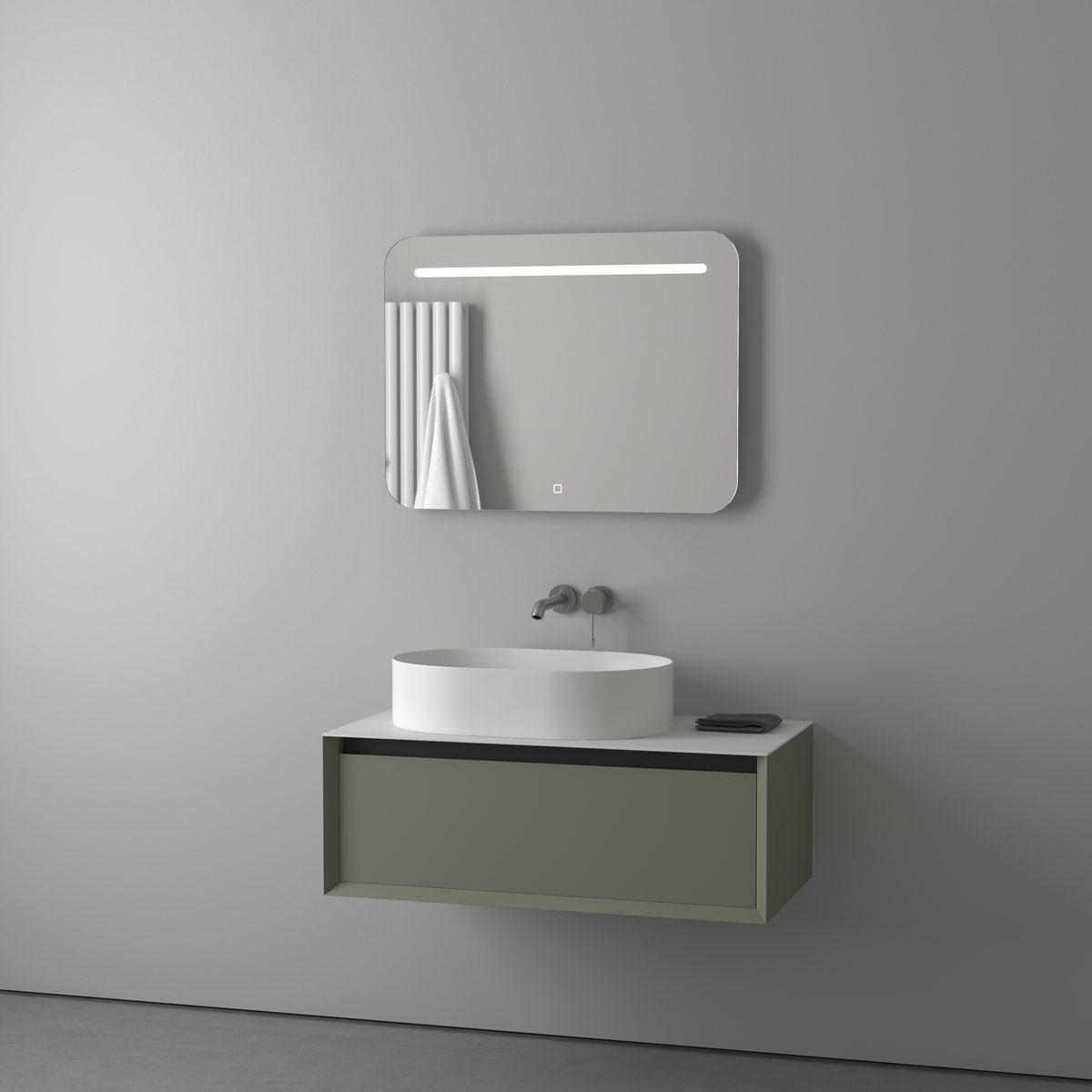 Зеркало с подсветкой с сенсором - 80х60см Evoform Ledline BY 2445