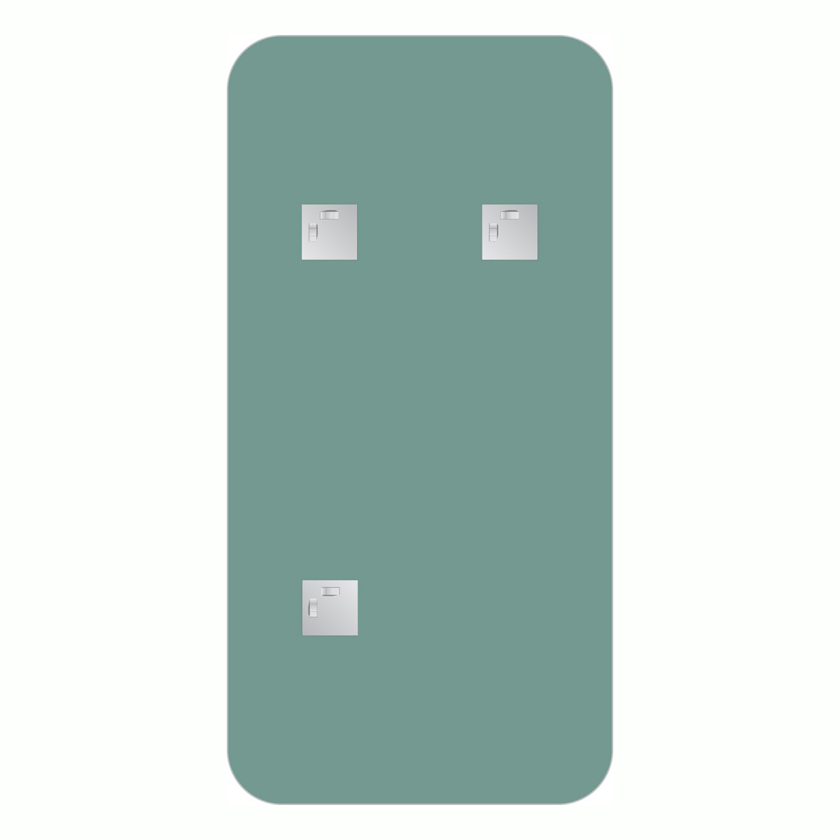 Зеркало со шлифованной кромкой 50x100см Evoform Primary BY 0129